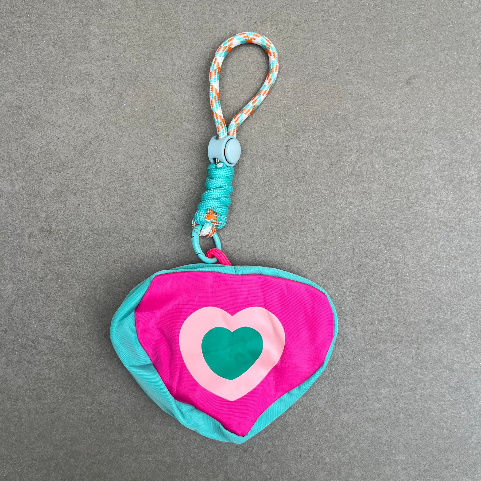 Hot Pink Bag Charm Pouch