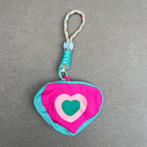 Hot Pink Bag Charm Pouch