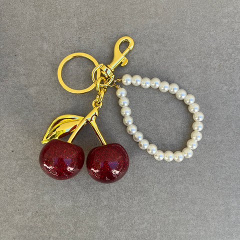 Red Cherry Bag Charm